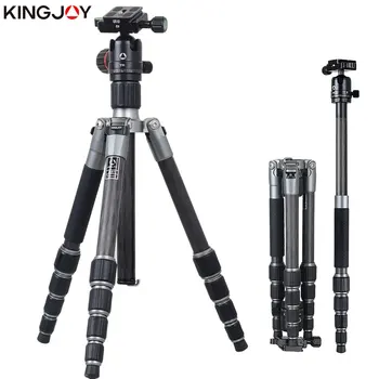 

KINGJOY Official A61/A81+T11 Carbon Fiber Camera Tripod Stand Tripe Monopod Dslr For All Models Movil Flexible Stativ SLR DSLR