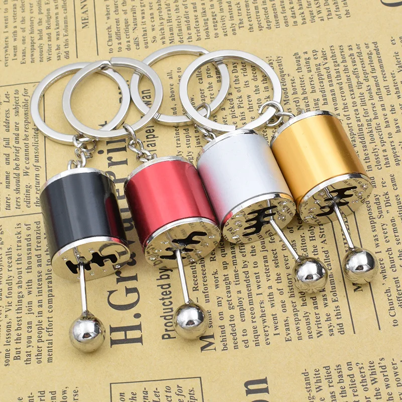 

Car Auto Gear Shift Keychains Car Fans Gear Shifter Stick Key Chain Cylinder Modified Turbo Wave Style Motor Key Holder pendant