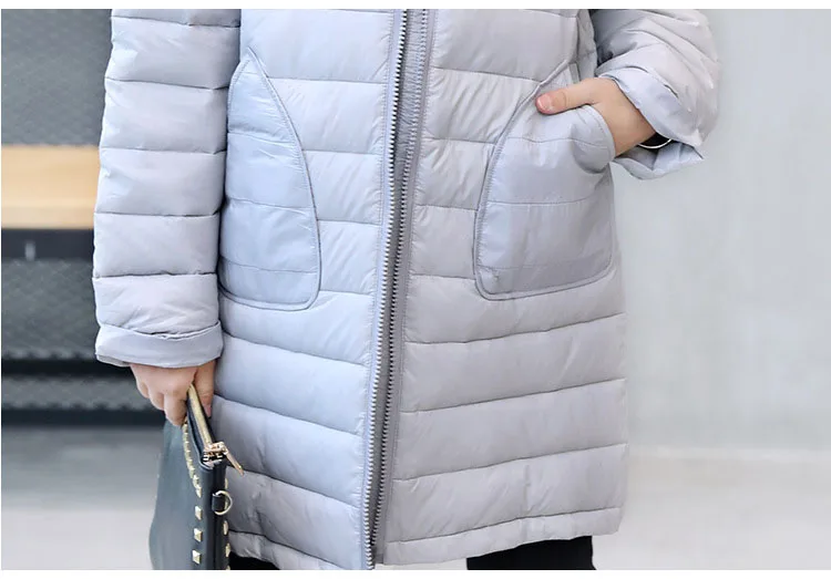 hooded children thick down coat winter 2017 long warm jacket for girls kids coats for little big girl outerwear clothing 8 10 12 years  (2)