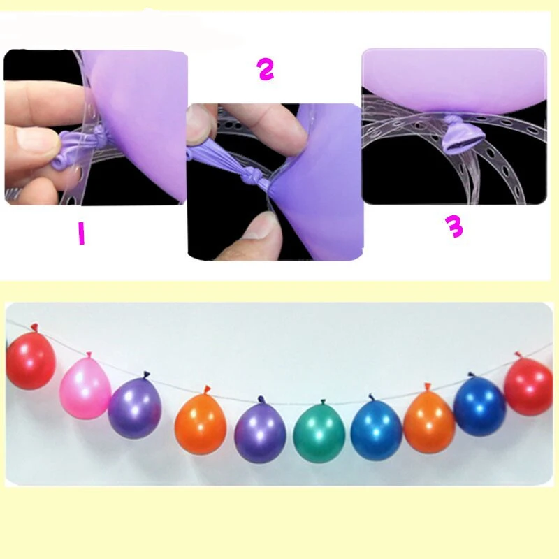 DIY латексные шары инструмент для моделирования пластиковая цепочка для воздушных шаров 5 м аксессуары для воздушного шара Дети День рождения Свадьба украшения поставки