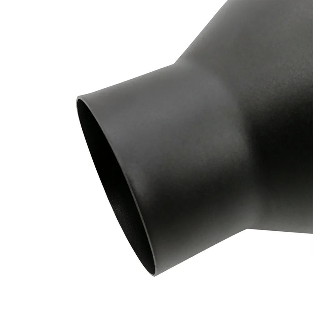 VictSing Car Exhaust Black Universal Stainless-Steel Exhaust Pipe Trim Car Rear Tip Tail Muffler Tail Throat Accessories 12 inch (8)