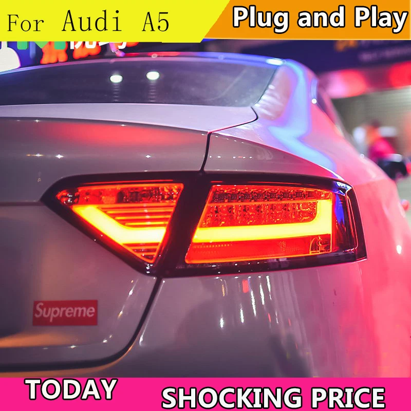 Doxa 4 шт. автомобильный Стайлинг для Audi a5 задний светильник s 2008- для A5 светодиодный задний фонарь+ сигнал поворота+ тормоз+ задний светодиодный светильник