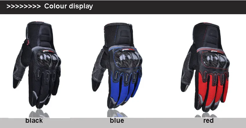 Новейший сенсорный экран motorcycle gloves перчатки мото AtV мотоциклетной перчатки Углеродное волокно мото защита m~XXl