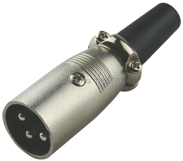 100 шт./лот XLR 3Pin Cannon разъем XLR Мужской Аудио connector-YA5042