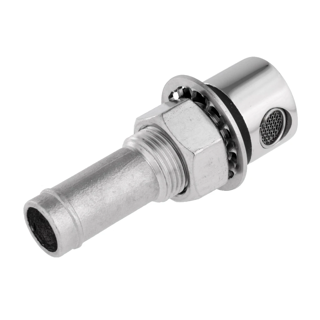 

1 Pcs Marine Grade 316 Stainless Steel Boat/Car/Caravan Straight Hull Fuel Tank Vent Breather Fits 12-15mm Inside Diameter Hose