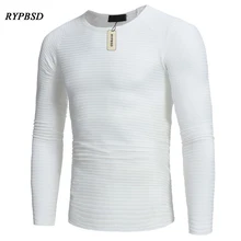 2017 New Striped Men Knitted Sweater Autumn Winter Fashion Clothing Men’s Striped Sweaters Solid Color Slim Fit Men Pullover