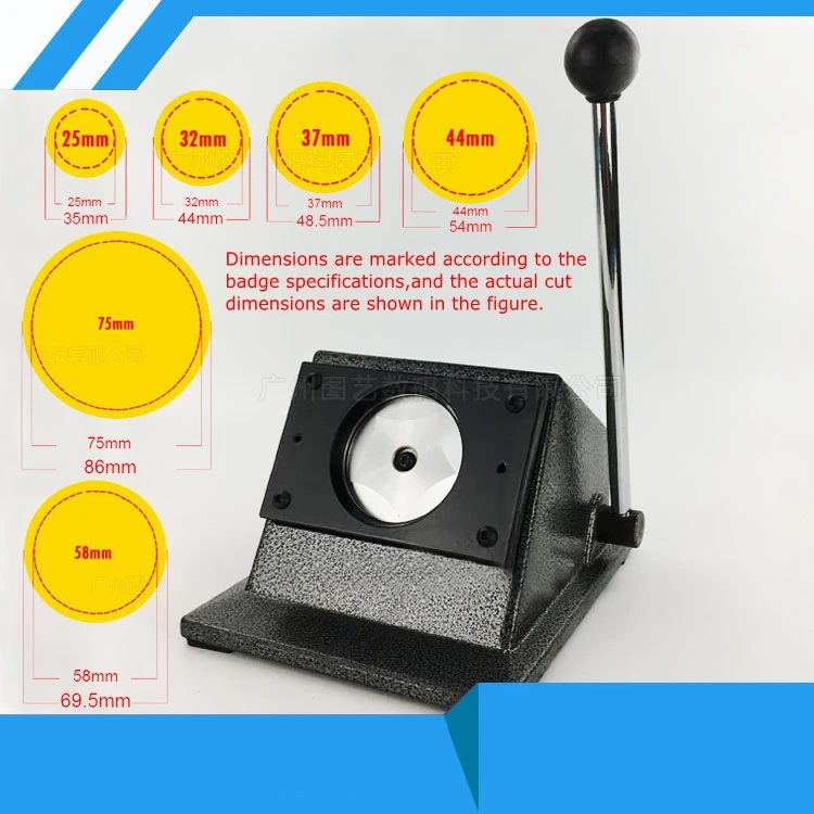 

PVC card cutter badge machine circle cutter Badge makers round cutter Circular knife cutter