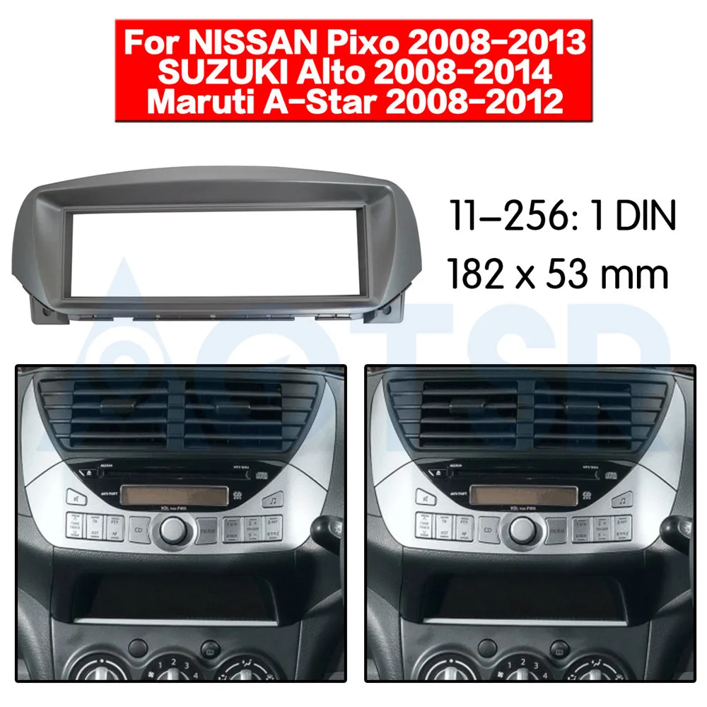 2 din радио фасции Для Nissan pixo/SUZUKI Alto Maruti A-Star 2009+ стерео аудио панель крепление установка тире комплект адаптер каркаса