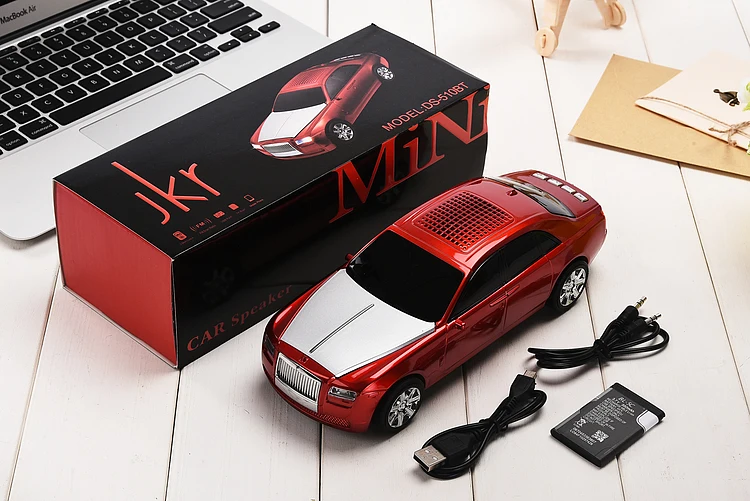 Беспроводной Bluetooth динамик модель автомобиля дизайн стерео Hifi Поддержка FM радио