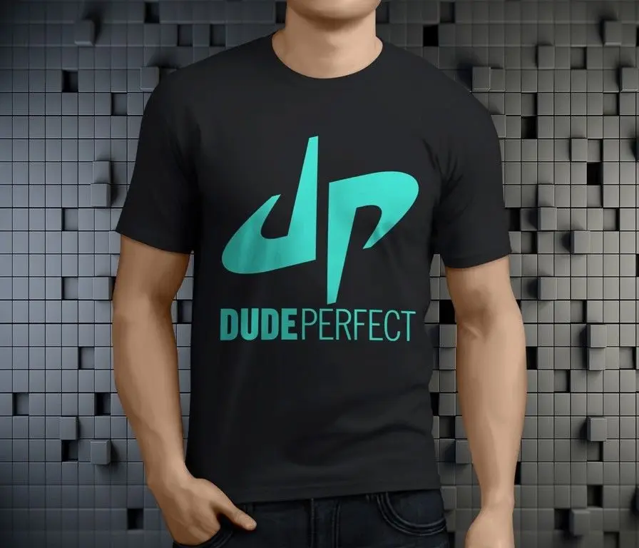 Cotton Shirts DUDE PERFECT TSHIRTNWOT YouTuber Sensation Trk Men's Bla