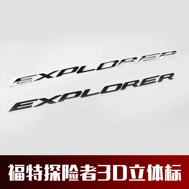3D Metal EXPLORER Letters Hood Emblem Car Head Sticker For Ford Explorer Sport Nameplate Styling Personalized car decoration |