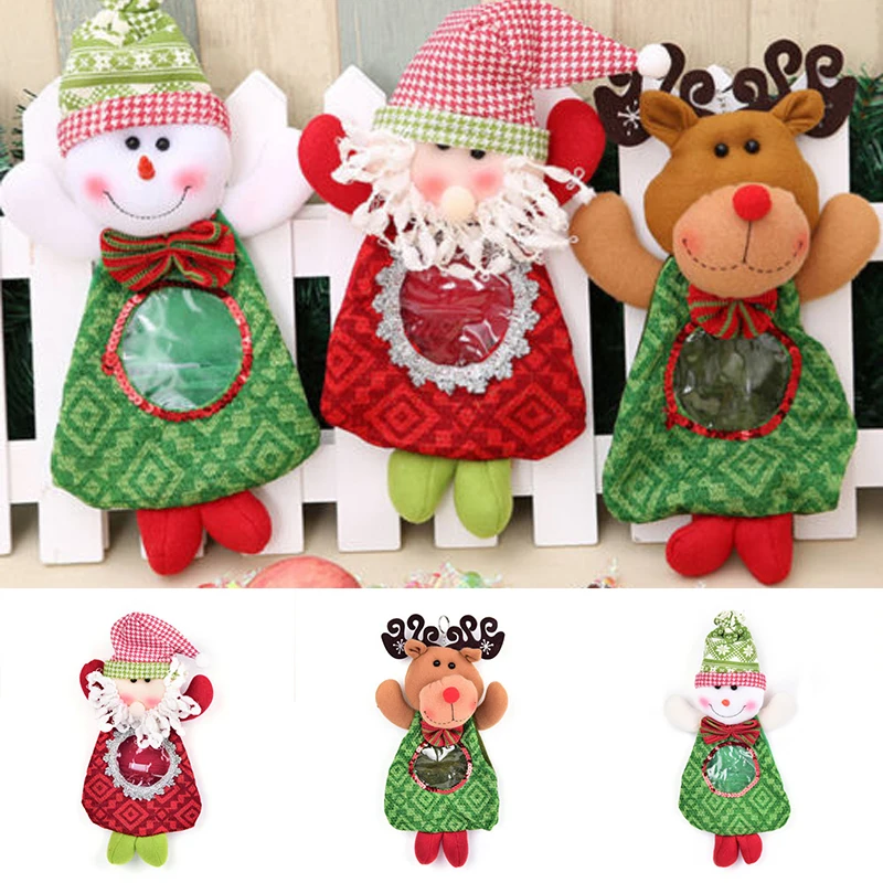 DIY Christmas Party Decor Gift Bags Sweet Candy Xmas Stocking Handbag
