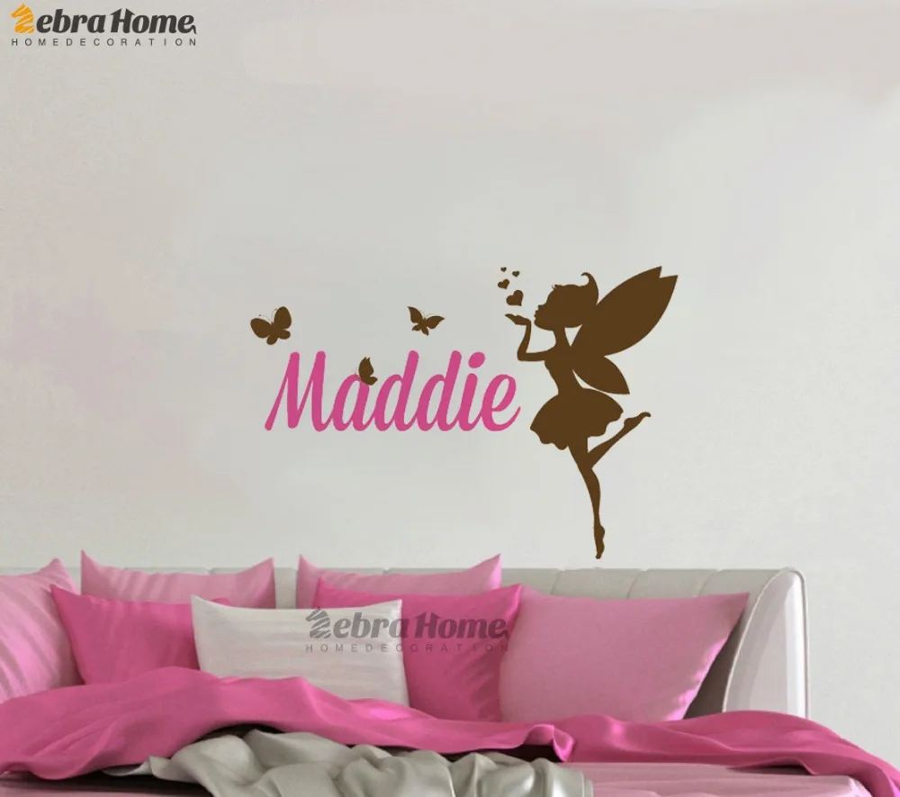 Personalised Custom Name wallpaper Wall Stickers Mural Bedroom Home