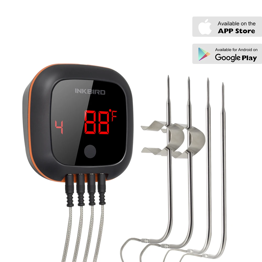 Wireless Food Cooking Thermometer LCD Barbecue Timer Digital Probe Meat