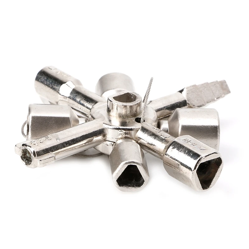 OOTDTY 10 In 1 Cross Switch Key Style Wrench Triangle Square Electric Cabinet Tool OOTDTY 10 In 1 Cross Switch Key Style Wrench Triangle Square Electric Cabinet Tool