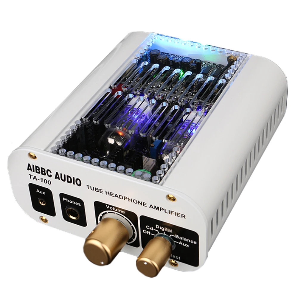 AIBBC TA 100 Tube preamp Headphone AMP XMOS + ES9018 DAC decoder DSD W