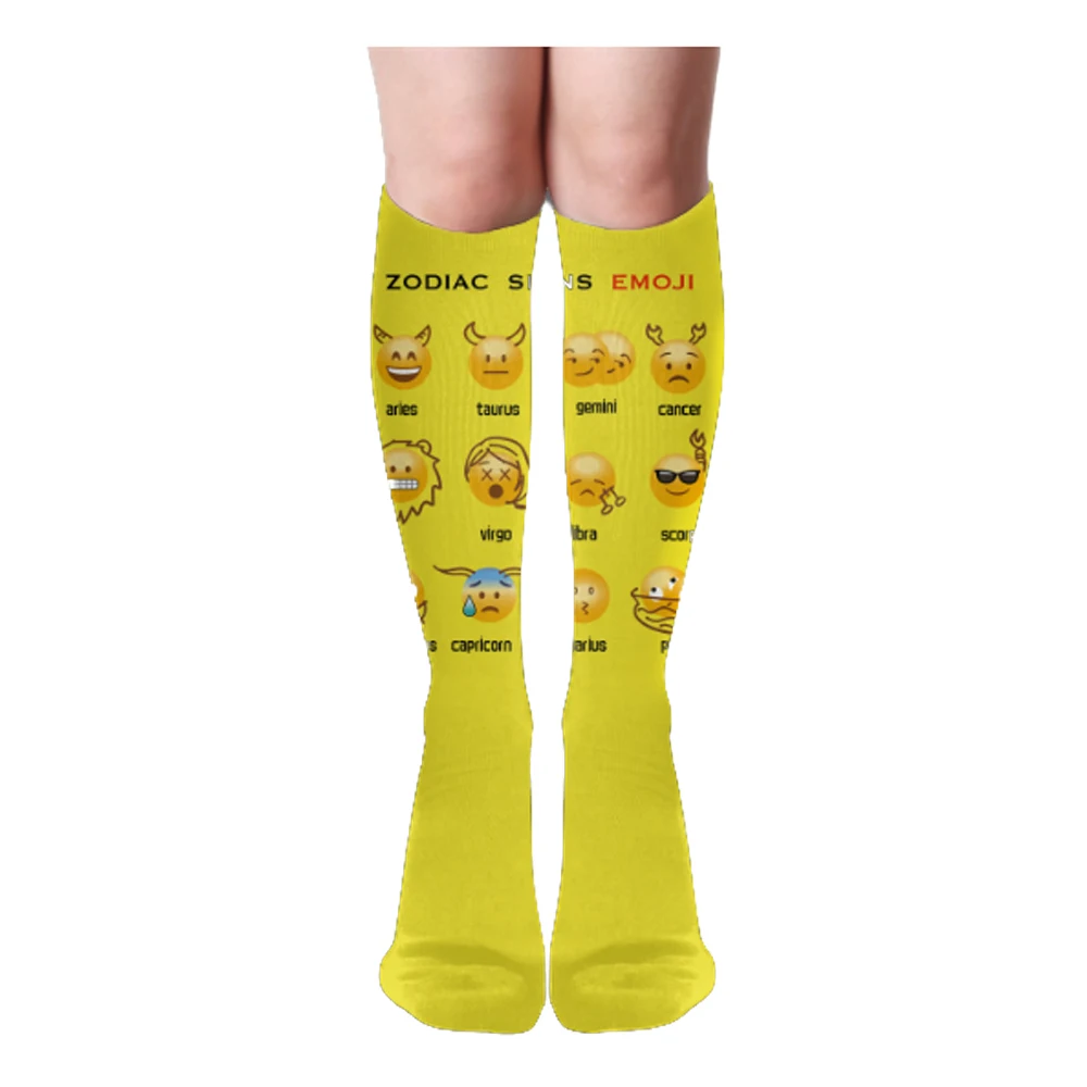 На заказ носки гольфы высокие модные чулок «сделай сам» носки печати логотип/текст/фото для мужчин и женщин
