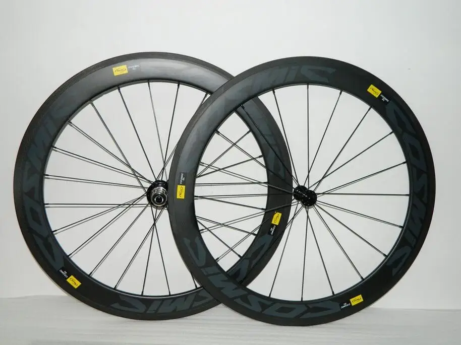Новинка 50 мм 3 к Twill матовый черный Боб Cosmic SL углеродное волокно колеса для шоссейного велосипеда полностью Углеродные колеса для велосипеда базальтовая тормозная поверхность - Цвет: 60mm Dark