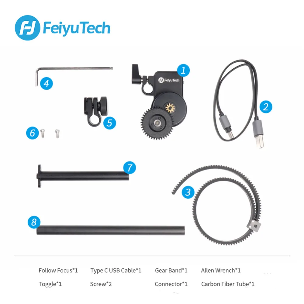 FeiyuTech AKFII бесщеточный двигатель для непрерывного изменения фокусировки камеры комплект для AK2000 AK4000 AK серии ручной карданный стабилизатор цифровой камеры Gimbal для непрерывного изменения фокусировки камеры