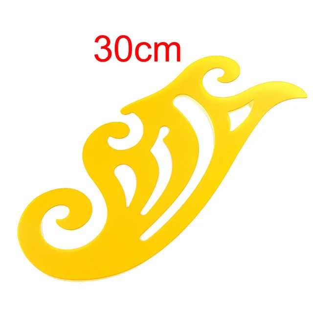 30CM Cloud ruler 1 шт., многофункциональная швейная линейка для шитья, линейка для шитья, портные линейки, инструменты, дизайнерская линейка, DIY Швейные принадлежности, набор инструментов - Цвет: 30CM Cloud ruler