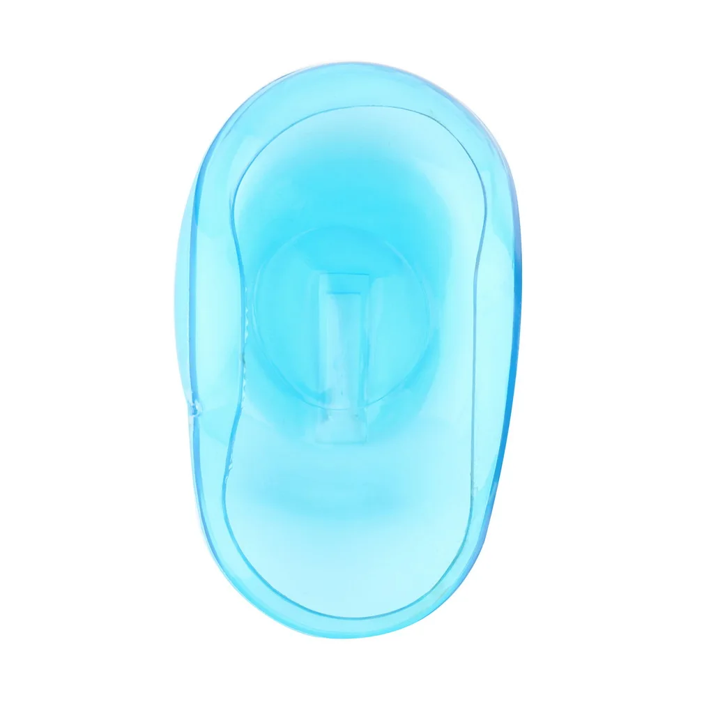 

2017 New Hot 2PCS Clear Silicone Ear Cover Hair Dye Shield Protect Salon Color Blue New Fastshipping Dropshipping