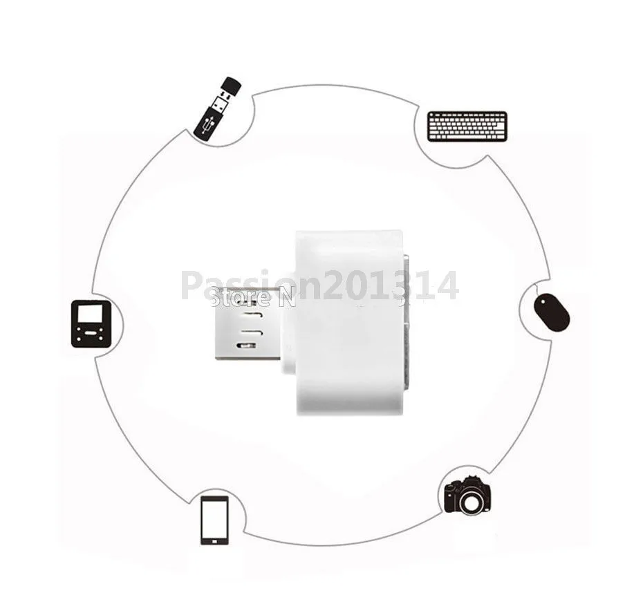 10 шт. Micro USB к USB2.0 OTG адаптер расширения металлический корпус для сотового телефона V8 интерфейс для большинства 5 pin Micro USB Smart PhoneUM