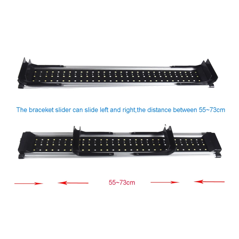 

Aluminum alloy LEDs Aquarium Lighting Aquatic Plant Light 50-70CM Extensible Waterproof Clip on Lamp For Fish Tank remote