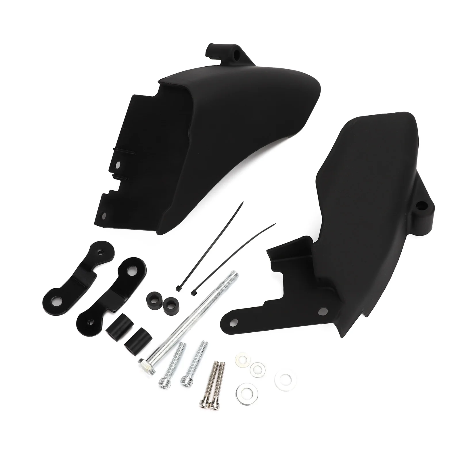 

Motorcycle Accessories Air Heat Deflector Mid Frame Trim Saddle Heat Shield ABS Cover Black Set For Harley Dyna 2006-2018 D45