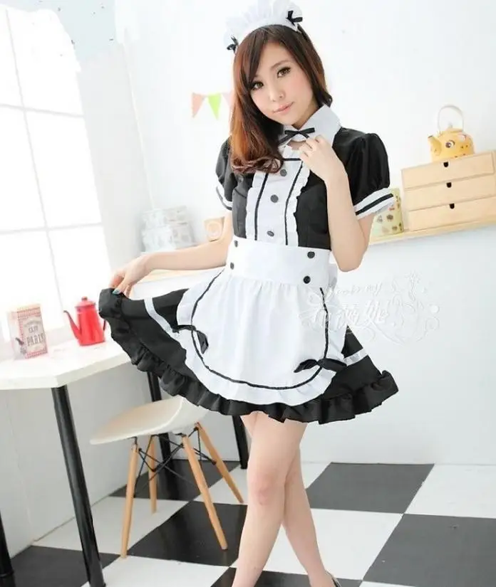 Cute Maid Costume For Women Coffee Maid Suit Maid Cosplay Sissy Maid Sexy Uniform Halloween Cosplay