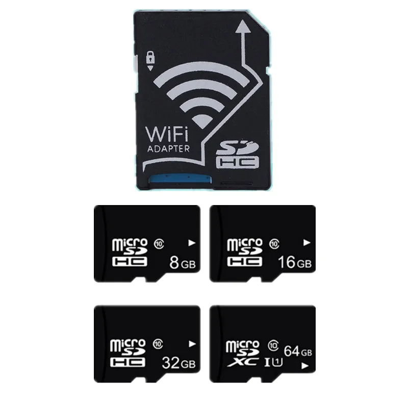 Wireless wifi SD card adapter+ micro sd card 32GB 16GB 8GB class10 wifi