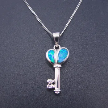 

Hot Sale Women Jewelry Blue Fire Opal Pendant 100% 925 Sterling Silver Pendants Necklaces Pendant Necklace as Gift without Chain