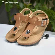 Детские сандалии для мальчиков; Летняя обувь из мягкой древесины для мальчиков и девочек; нескользящие сандалии с песком