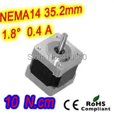 

FREE SHIPPING stepper motor 14HS13-0406S L 34mm Nema 14 with 1.8 deg 0.4 A 10 N.cm with unipolar 6 lead wires