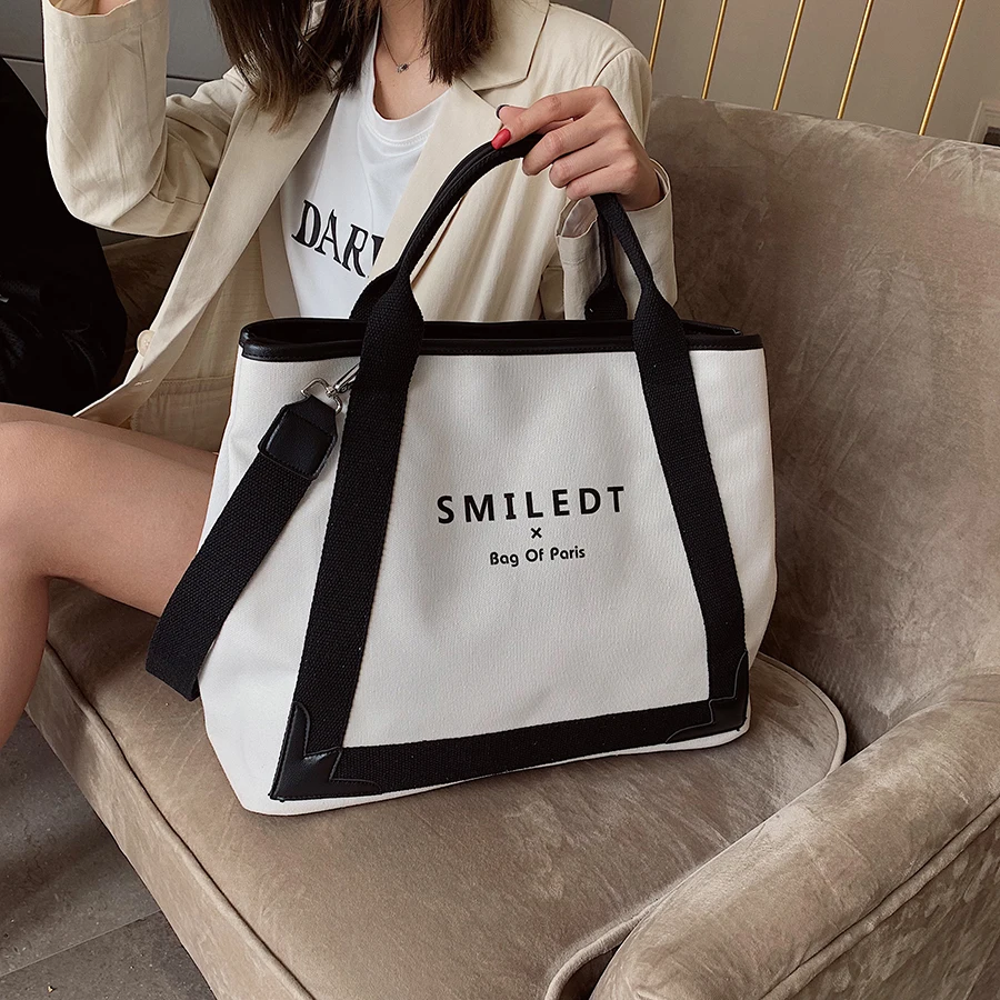 Women Large Pocket Tote WomenS Handbag Shoulder Bag Casual Crossbody Bag Canvas Capacity Bags For Women Gray