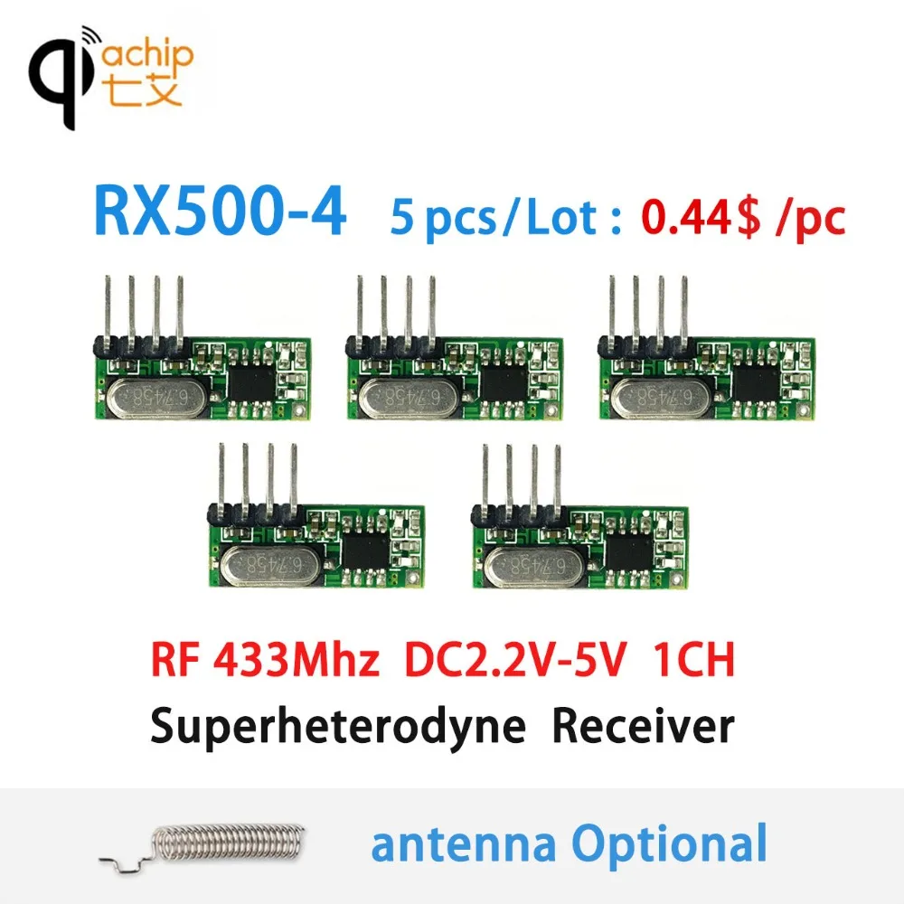 QIACHIP 433 МГц RF приемник реле Супергетеродинный ASK модуль DC 1CH для MCU Arduino UNO DIY 92