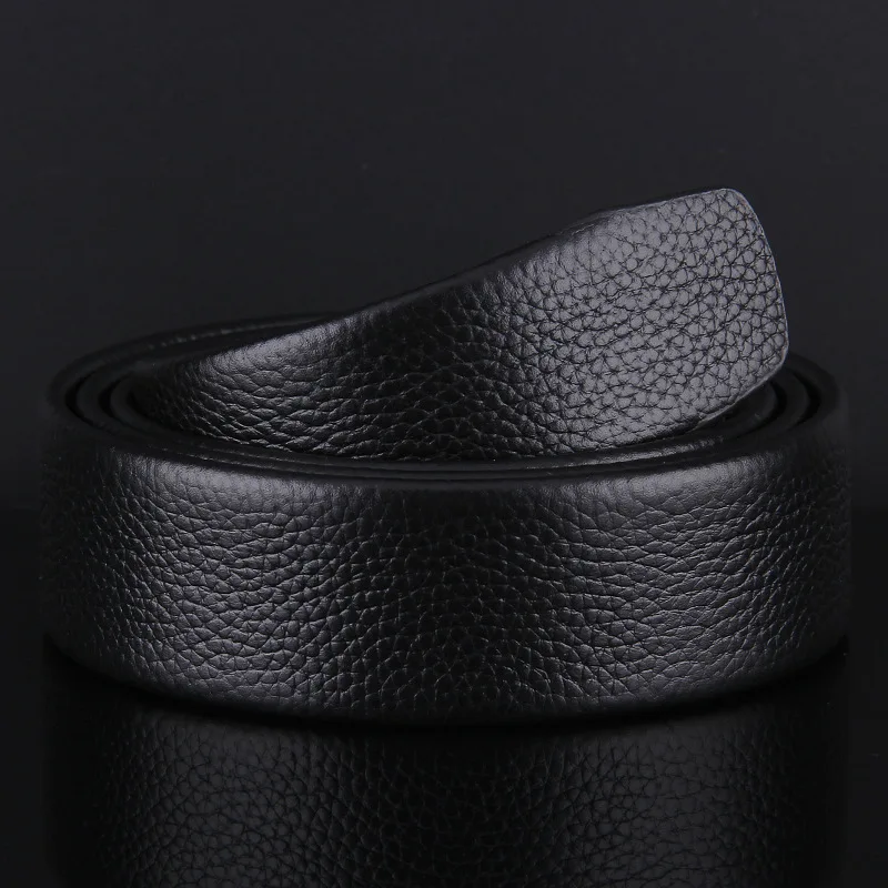 

Genuine Leather Belts Without Buckles For Male Cowskin Belts No Buckle 3.5cm Wide Waistband No Automatic Buckle Strap Men Belts
