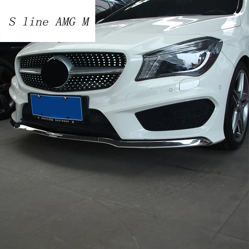 Автомобильный Стайлинг для Mercedes Benz CLA Class C117 C200 C260 передний бампер губа Нижний