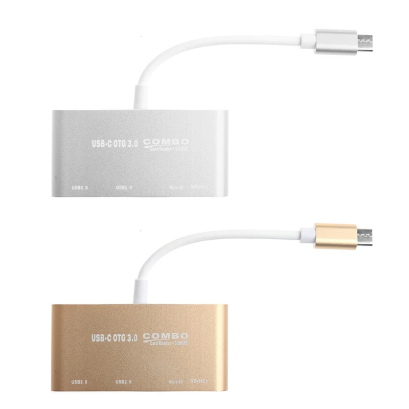 Aneng 5 в 1 USB-C 3.1 Тип-C OTG USB 3.0 2.0 концентратор SD/ TF Card Reader Combo для ноутбука