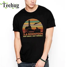 Чернобыльской Мощность станции излучения 3 6 рентген футболка Новое поступление уникальный дизайн Качественный хлопок Футболка