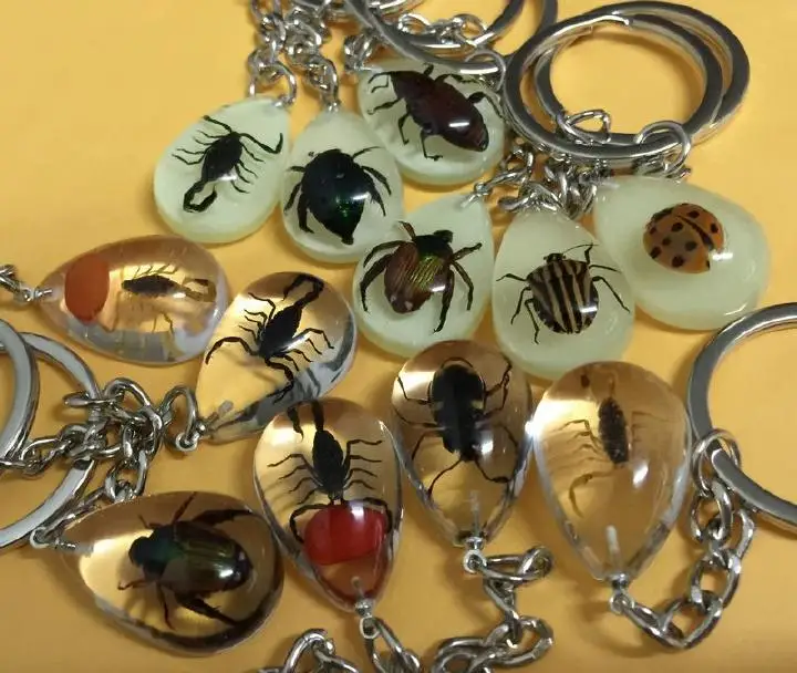 yqtdmy 12 шт. винтажные новые модные ювелирные изделия Шарм брелок для ключей с насекомыми