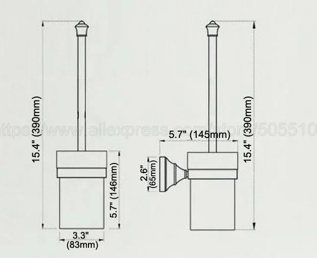 Toilet Brush Holder,Toilet Brush Cup,Ceramic Antique Brass Bathroom Hardware Set Bathroom Accessories zba406