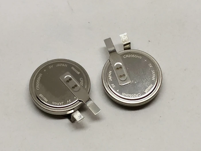 2pcs/lot Maxell high-temperature lithium CR2050HR CR2050 2050 3V manganese dioxide battery button batteries cell with leg feet