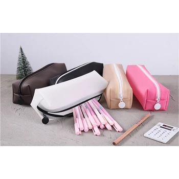 

Multifunctional PU Make Up Bag Pencil Case For Girls Boys School Student Stationery PU Pencil Bag Pencilcase Hot Sale