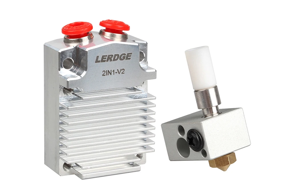 LERDG 2IN1-V2 Hotend модуль вулкан нагревательный блок с силиконовым носком горло NV6 насадка КОМПЛЕКТ 0,2-1,0/1,75 мм аксессуары для 3D-принтера