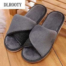 Мужские тапочки; Домашние Вьетнамки; Новинка года; сезон осень-зима; теплая Модная обувь на платформе; Бесшумная нескользящая обувь; мужские шлепанцы на плоской подошве; повседневная обувь