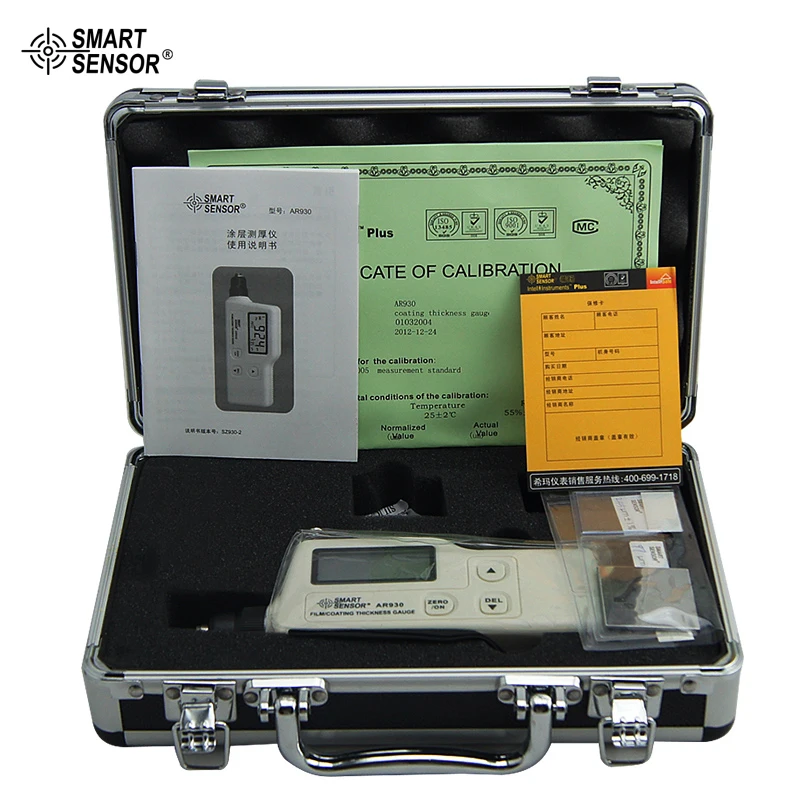 

Magnetic Induction Film Coating Thickness Gauge 0~1800um Smart Sensor AS930