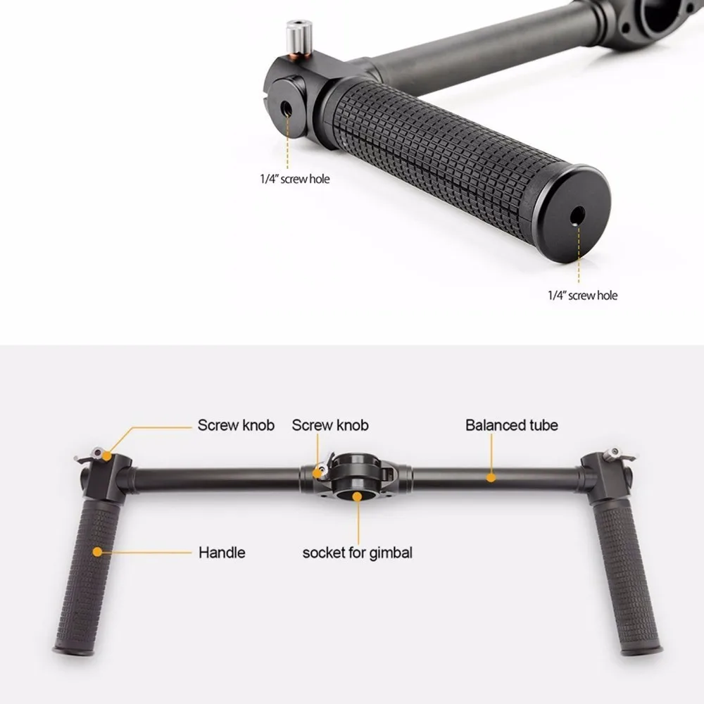 Zhiyun официальная двойная ручная Расширенная ручка для Crane 2 M Plus V2 камера Ручной