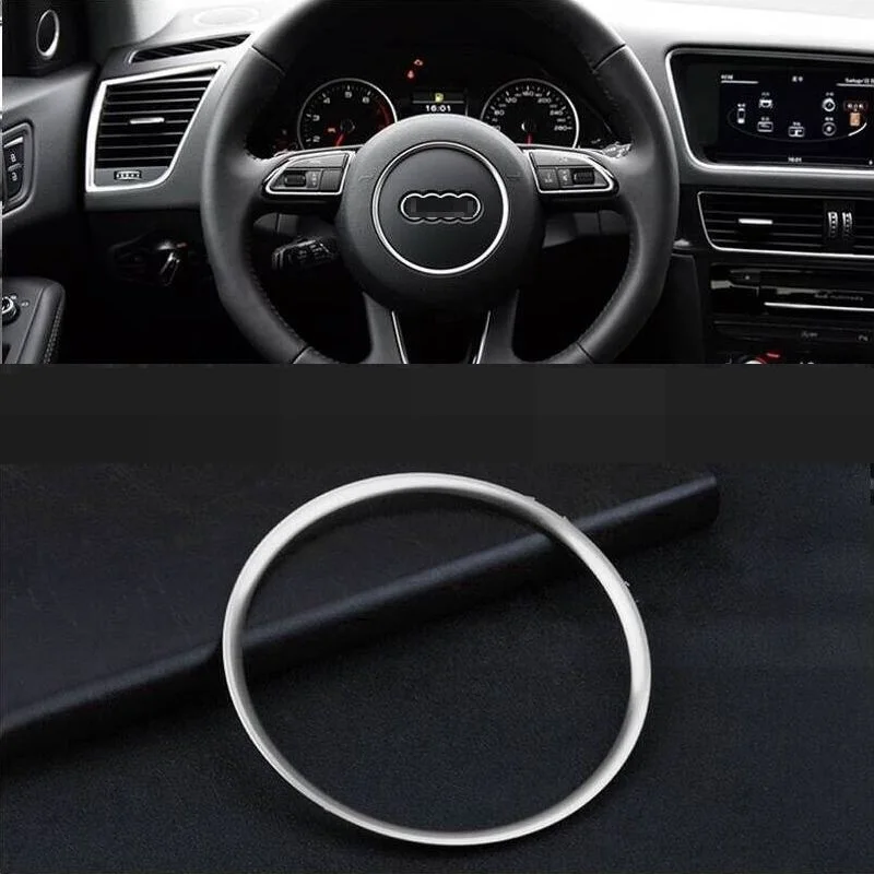 

Car Modified Chromium Auto Steering Wheel Interior High-grade Accessories Parts Modification Accessory Sticker 18 19 FOR Audi Q5