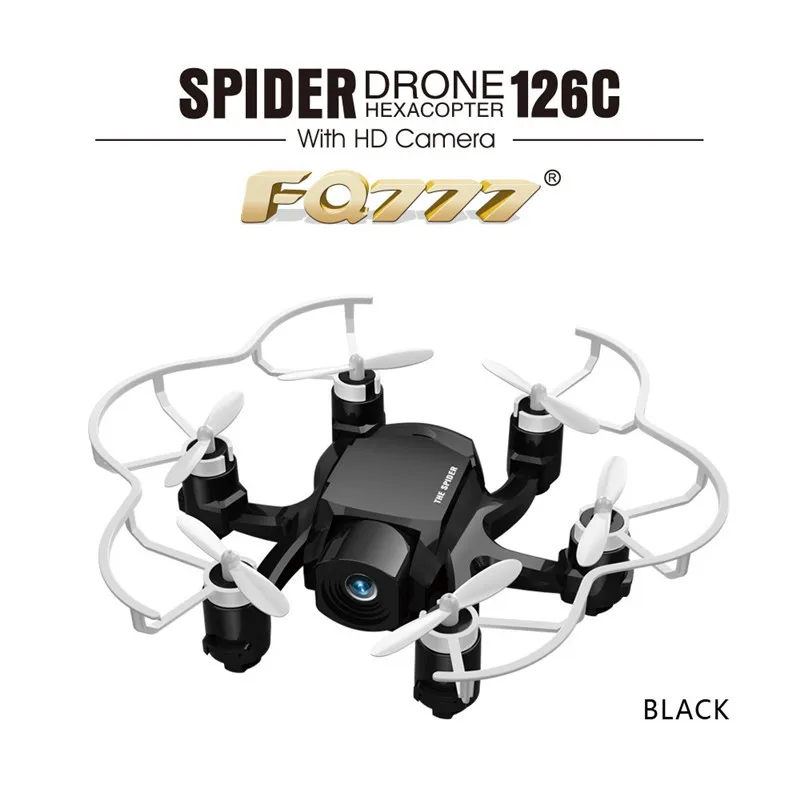 RC Drone FQ777 126C MINI Spider Drone HD Camera 3D Roll One Key to Return Dual Mode 4CH Mode RC Helicopter Quadcopter 45