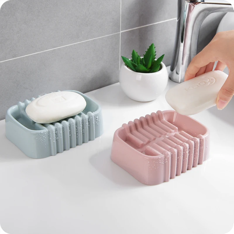 

New Bathroom Dish Plate Case Home Shower Travel Hiking Holder Container Soap Box 2018 Hot Plastic Soap Box Dispenser Soap Rack